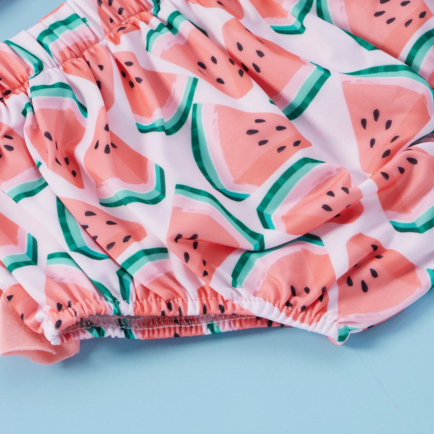 Toddler Girl Watermelon Print Swimsuit