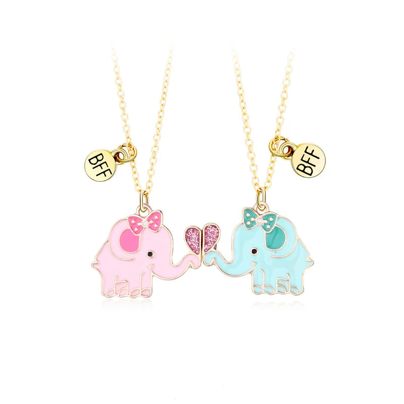 2 Pcs/set Best Friend Necklaces For Kids