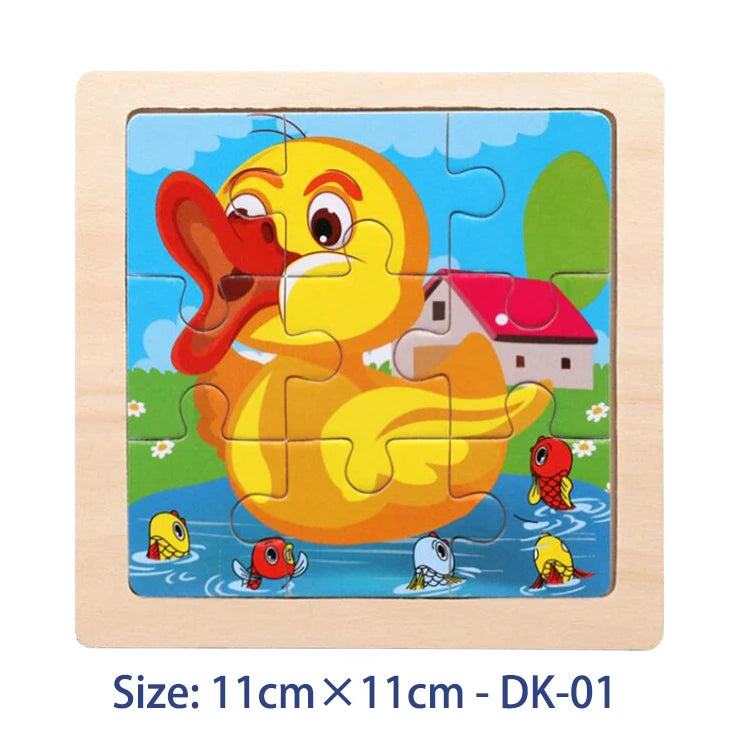 Montessori Educational Wooden Jigsaw Puzzles