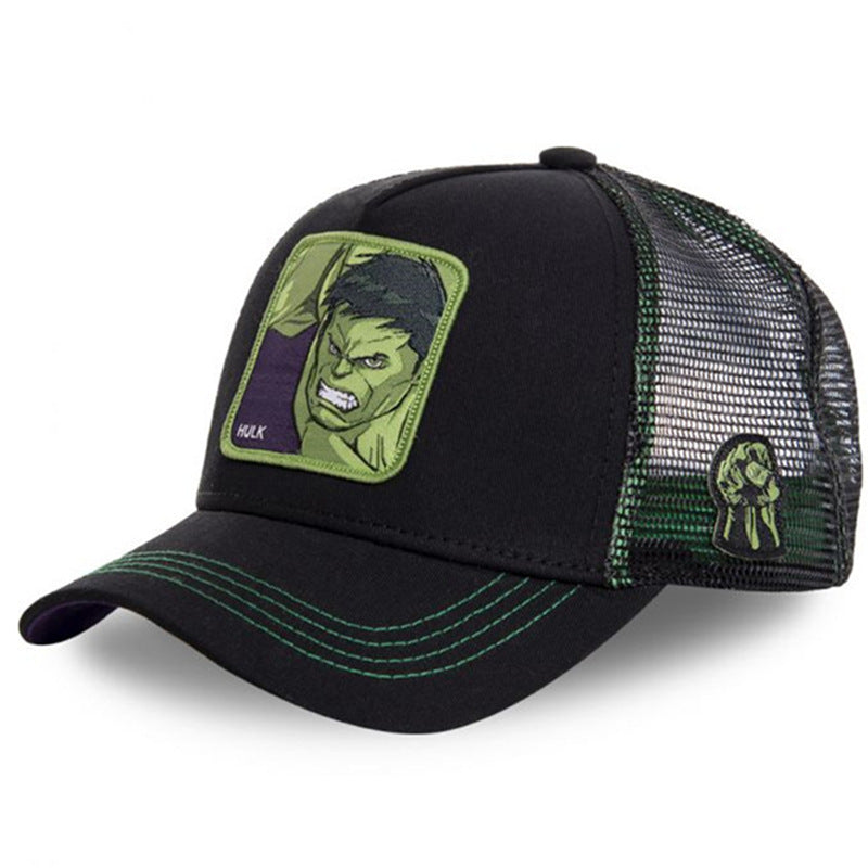 Marvel Anime Movies Sports Baseball Net Hat Superhero Spider-Man Iron Man Hulk Captain America Rocket Raccoon Venom Leisure Hat