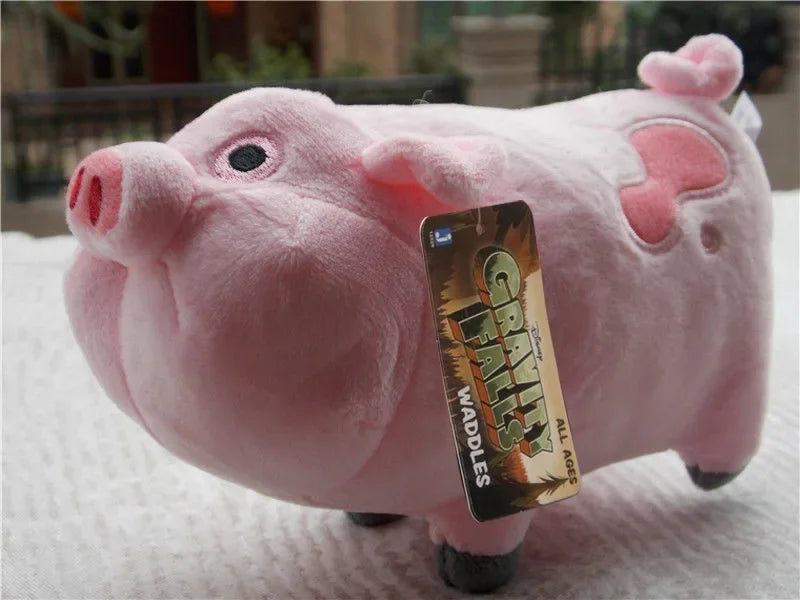 Disney Anime Movie Gravity Falls Figures Waddles Pig 18cm  Cartoon Stuffed Animals Plush Doll Toy for Girl New Year Xmas Gift