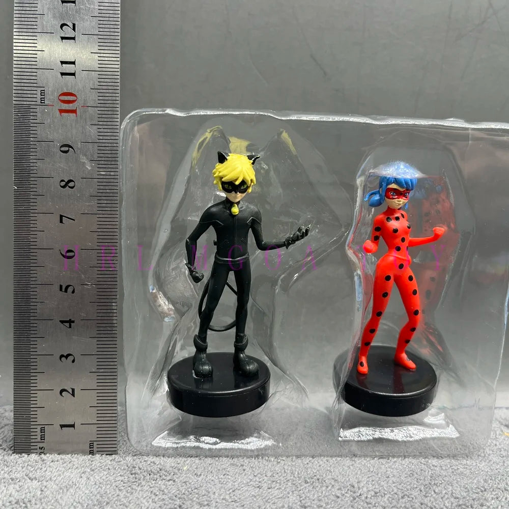 Miraculous: Tales of Ladybug and Cat Noir  Movie Cartoon Anime Characters Red Girl Black Cat Multiple Pets Elf Dolls Children's Gift Toys