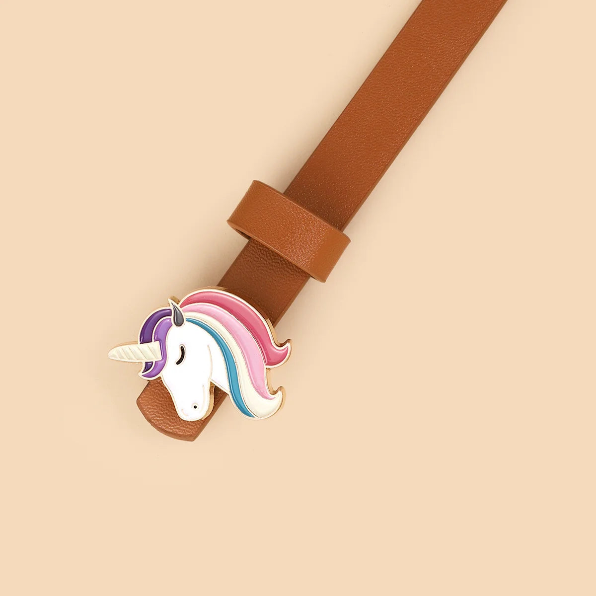 Unicorn Pony Thin Buckle Belt