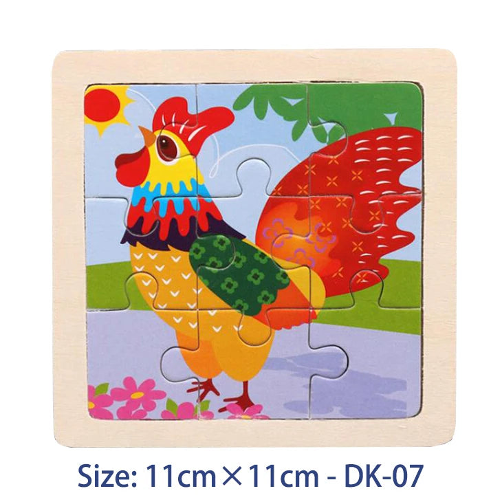 Montessori Educational Wooden Jigsaw Puzzles