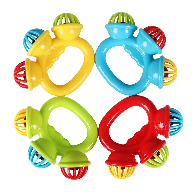 4PCS Baby Hand Rattle Ball Toys