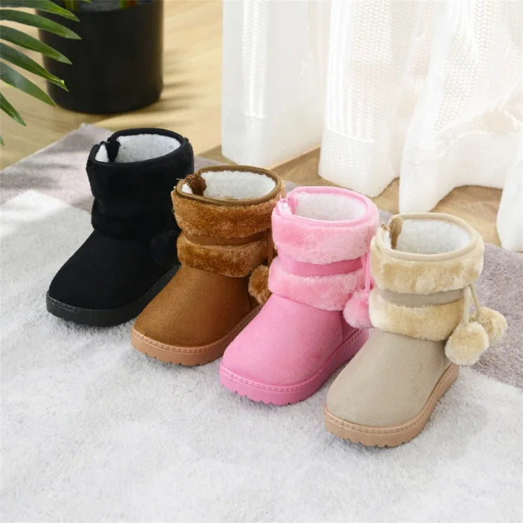 Girl's Comfortable Thick Warm Snow Boots